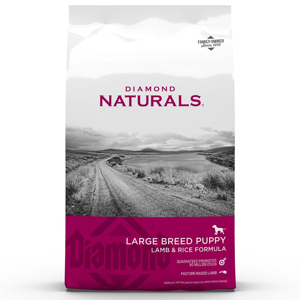Diamond Naturals Lamb Rice Large Breed Puppy Food 40lb