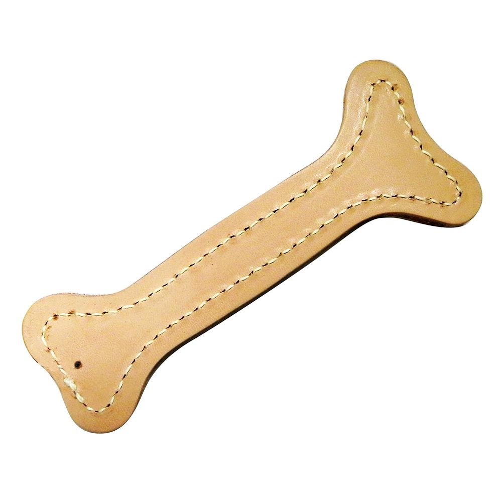 Leather Dog Toy Bone