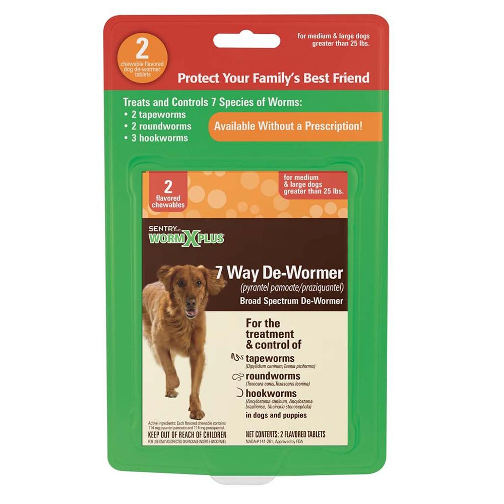 WormX Plus for Medium & Large Dogs 2pk