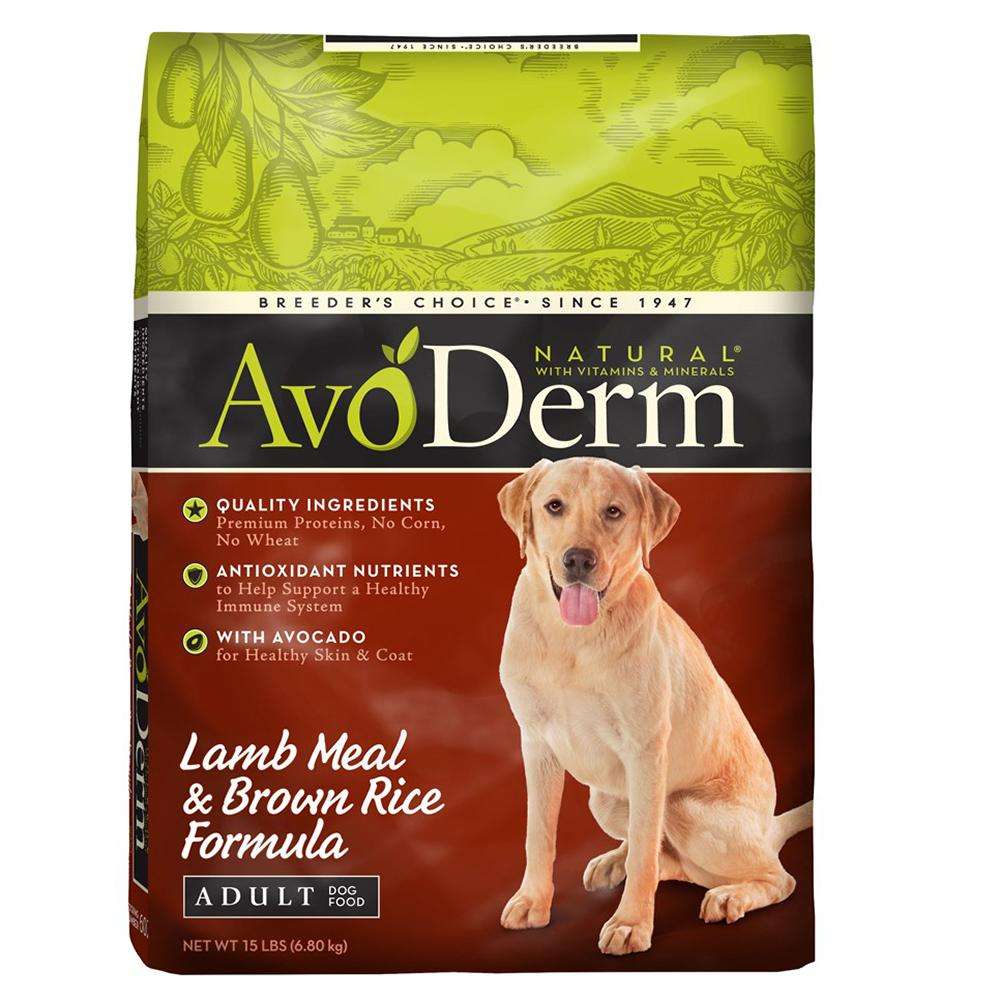 AvoDerm Natural Lamb & Rice Dog Food 15 lb