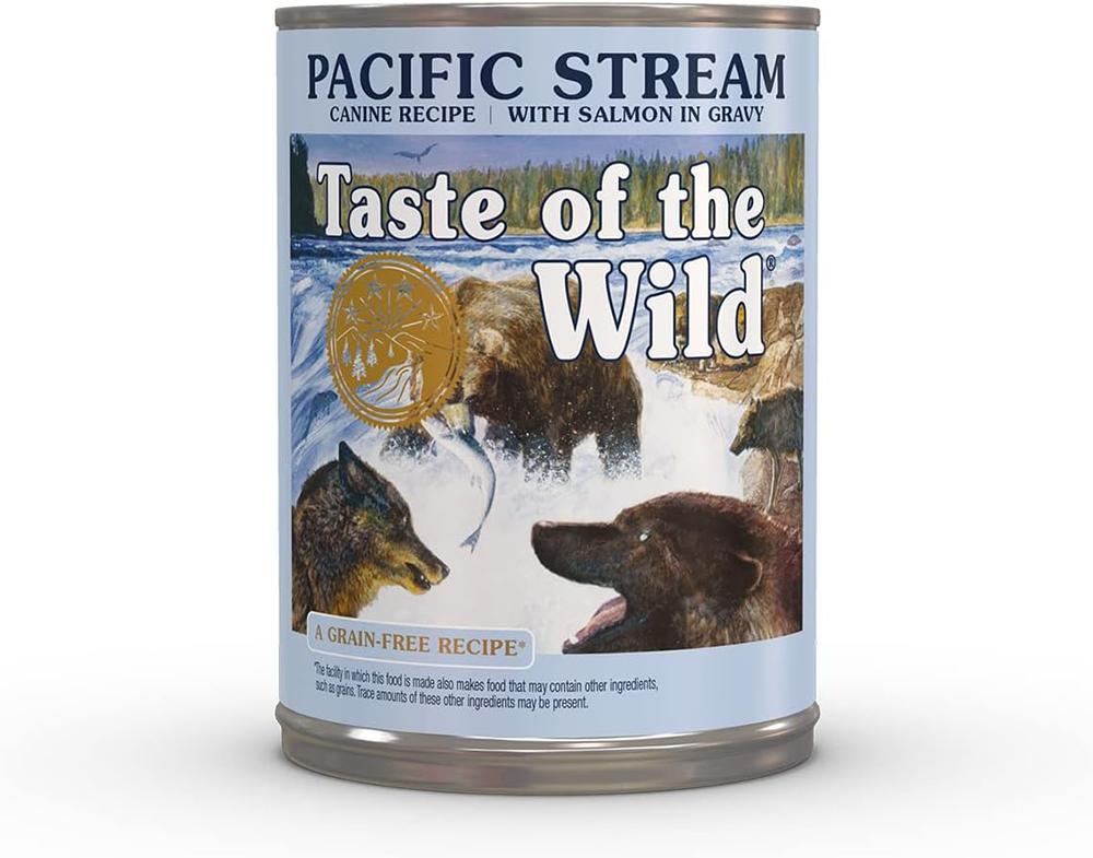 Taste of the Wild Pacific Streeam Canned Dog Food each
