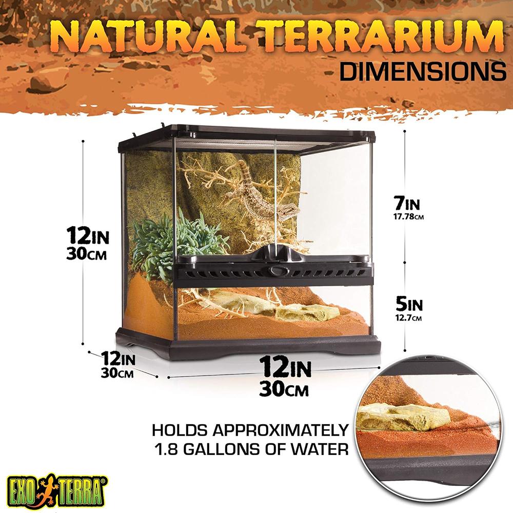 Exo Terra All Glass Terrarium 12x12x12-inches