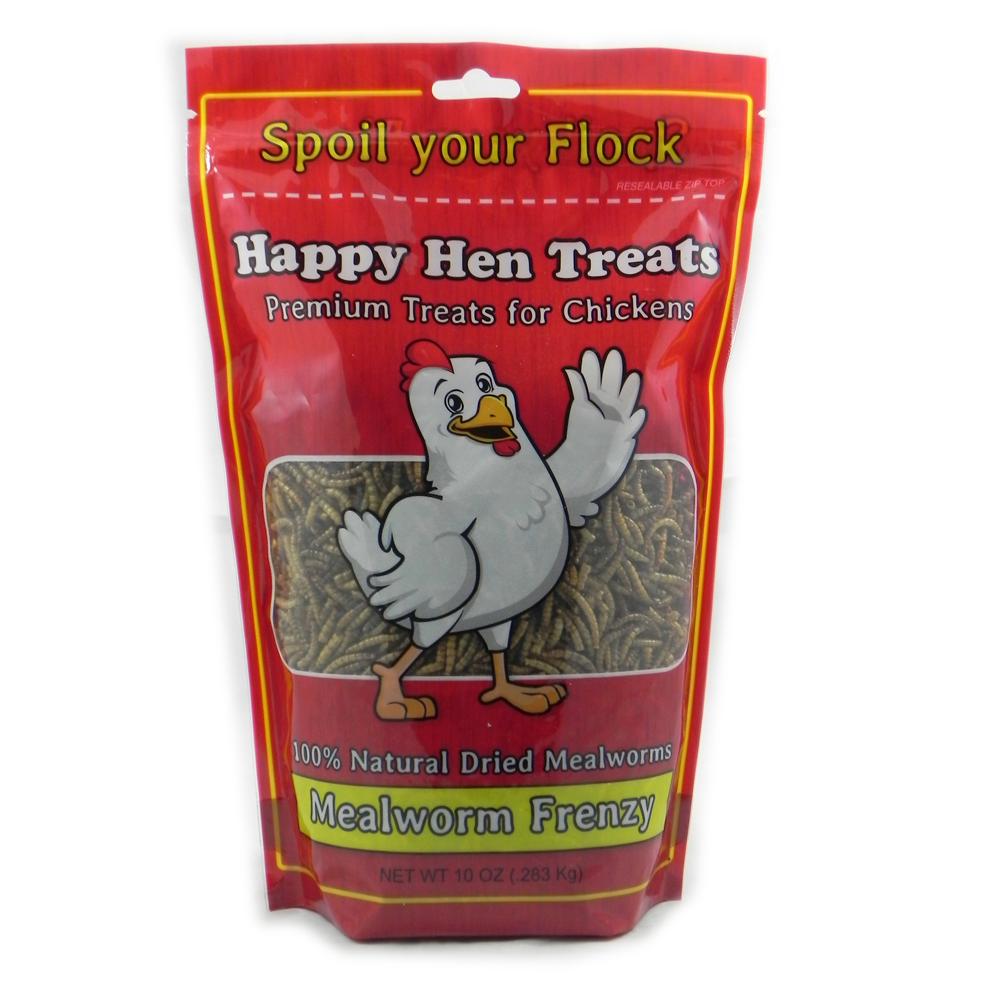 Happy Hen Mealworm Frenzy 10 ounce Chicken Treats