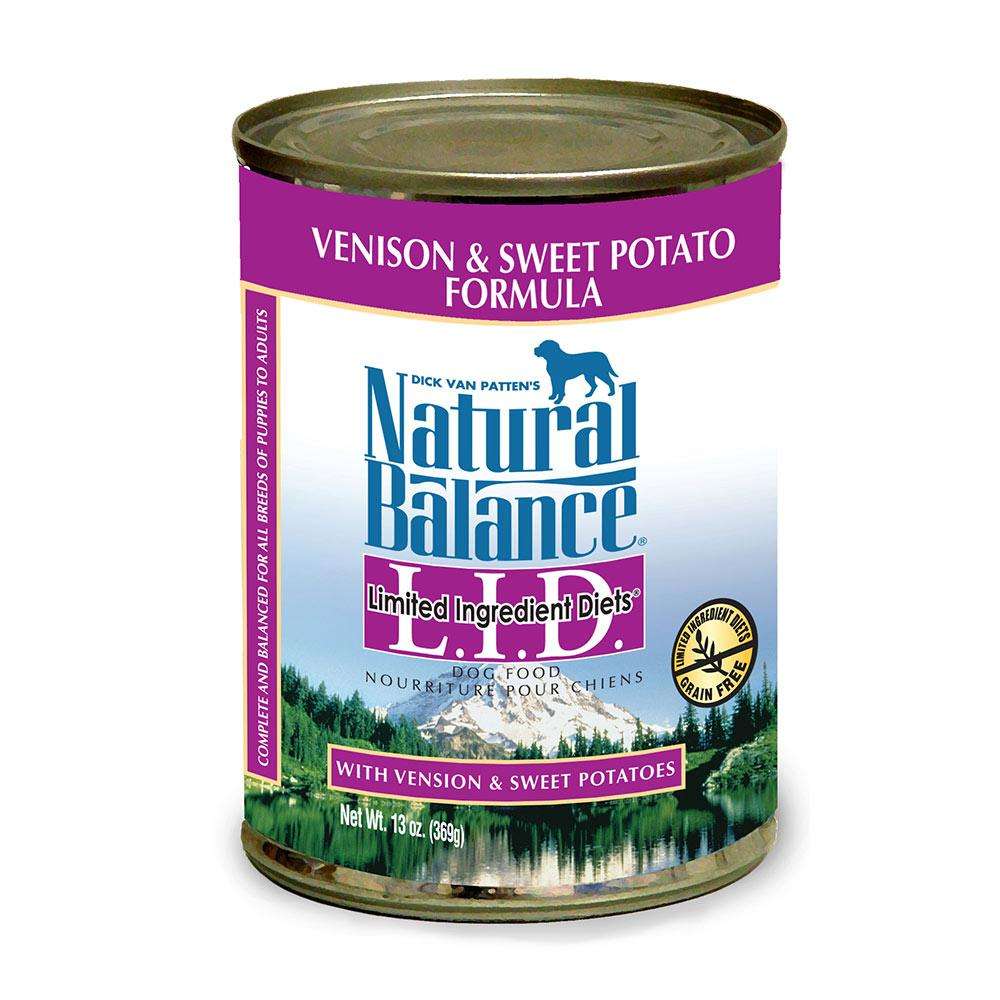 Natural Balance Venison Sweet Potato Canned Dog Food case