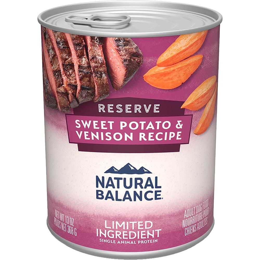 Natural Balance Venison Sweet Potato Canned Dog Food ea