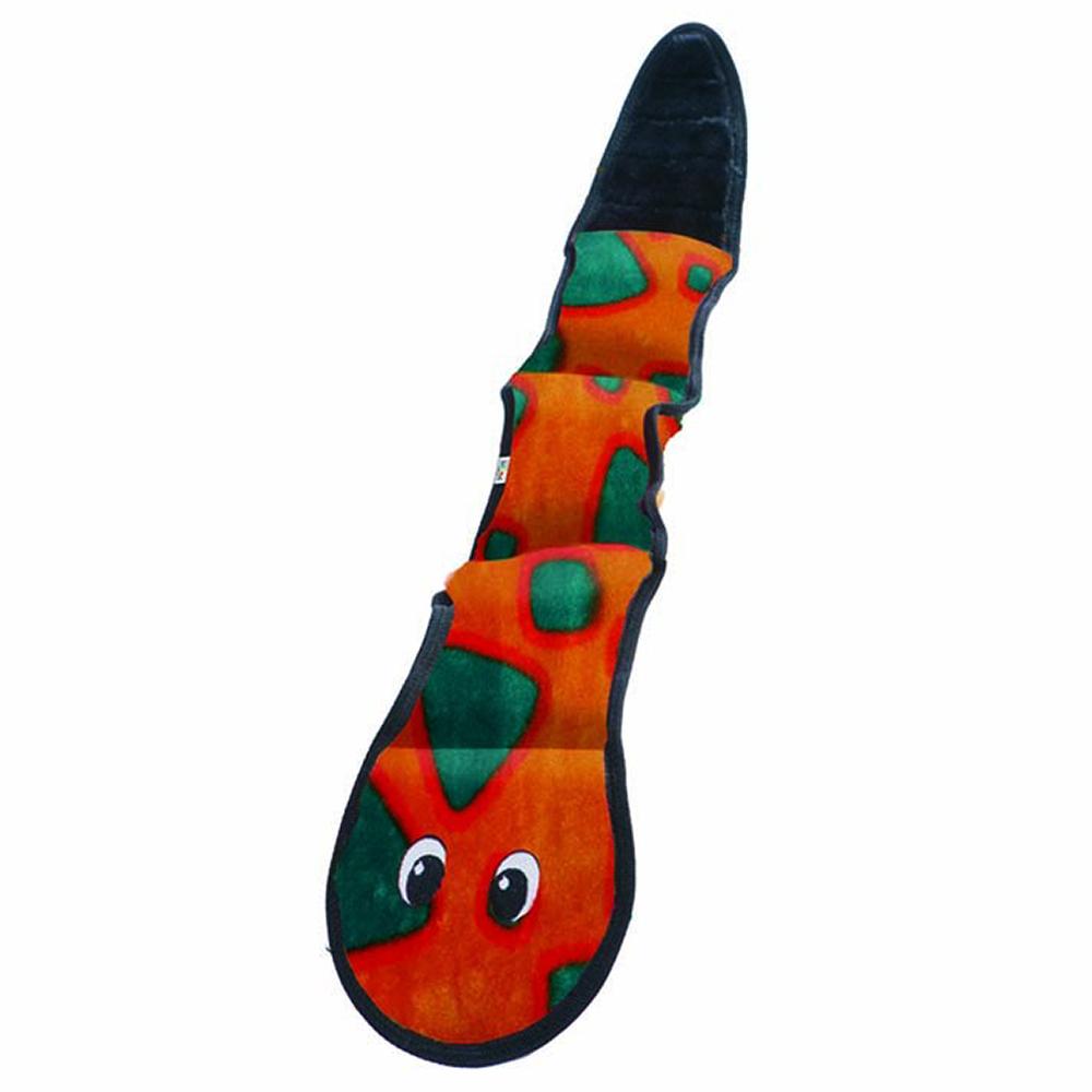 Invincible Snake 3 Squeaker Dog Toy