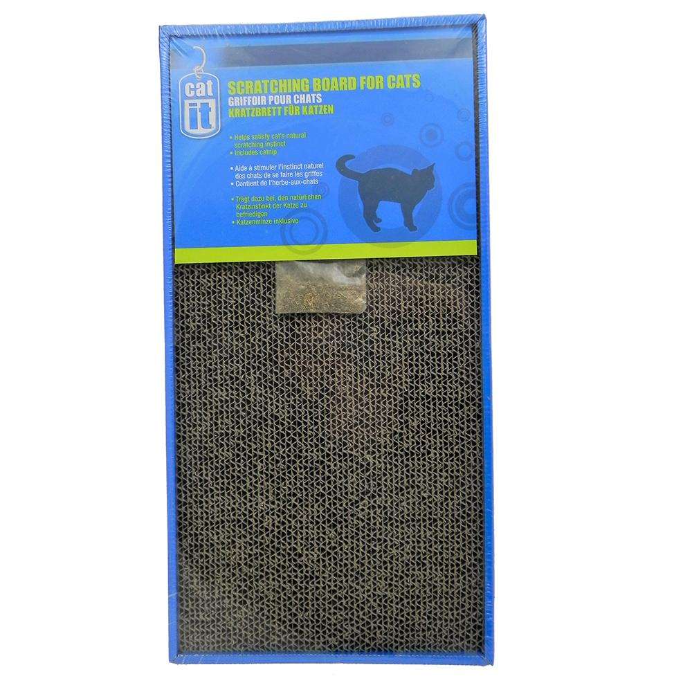 CatIt Cardboard Cat Scratcher Double Wide with Catnip