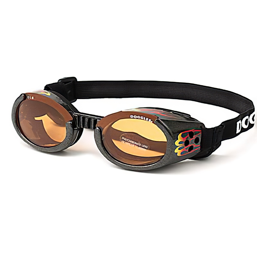 Doggles Eyeware for Dogs Flames Frame / Orange Lens Small