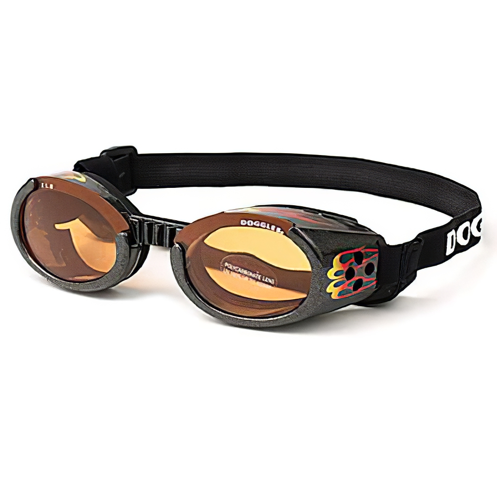 Doggles Eyeware for Dogs Flames Frame / Orange Lens Xlarge