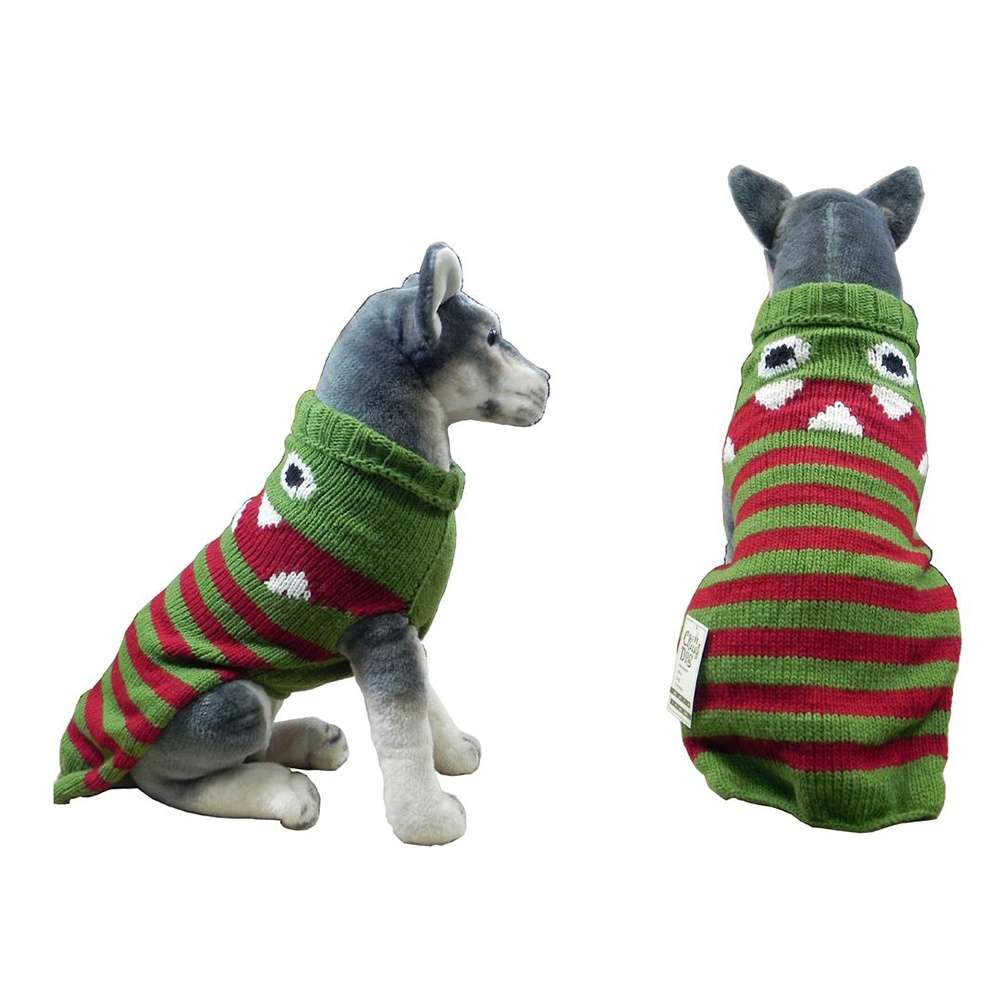 Handmade Dog Sweater Wool Lil Monster Small