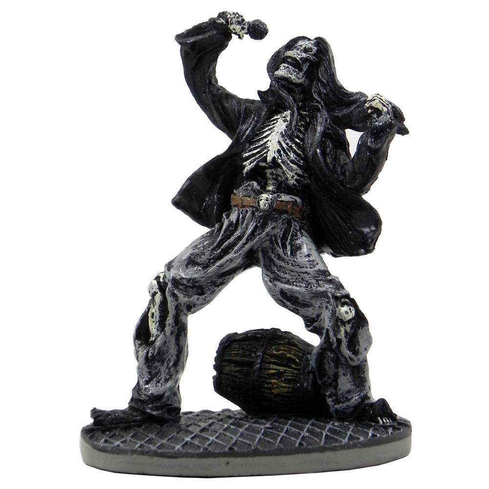 Rock Star Skeleton Vocalist Large Aquarium Ornament