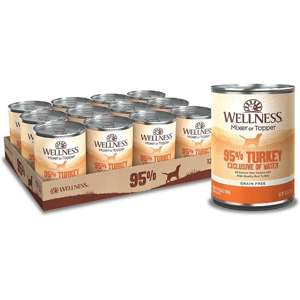 Wellness 95% Turkey Recipe Dog Food 13oz Case