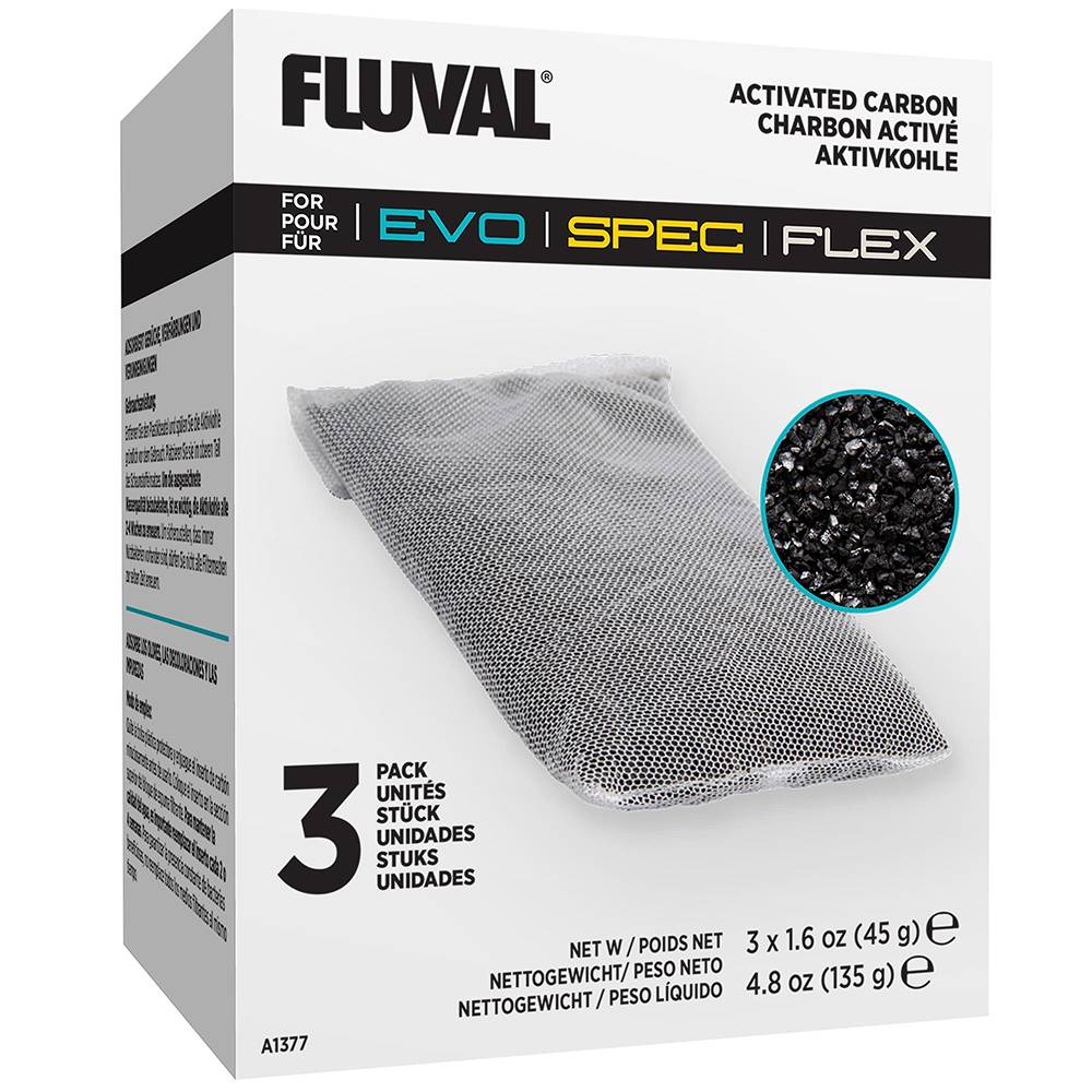 Fluval Spec Carbon Stage 2 Chemical Filter Insert 3pk