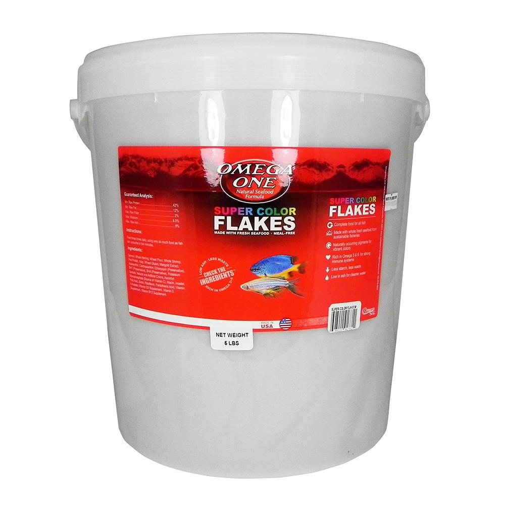 Omega One Super Color Flakes Fish Food 5 lb.