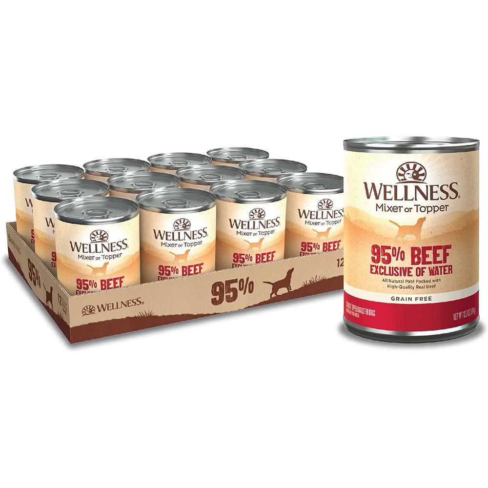 Wellness 95% Beef Recipe Dog Food 13oz Case