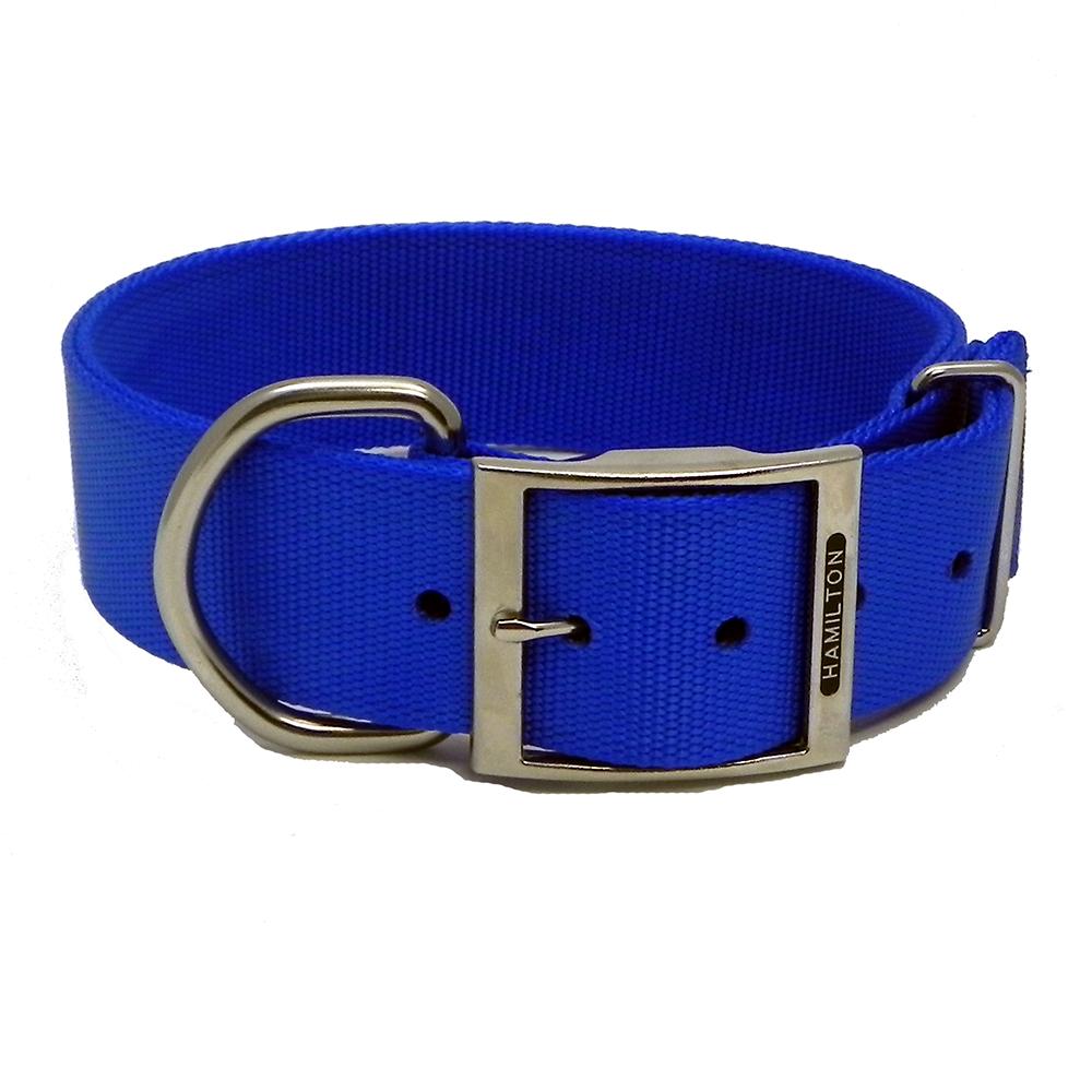 Hamilton Nylon Blue Dog Collar 1-3/4  x 22-inch