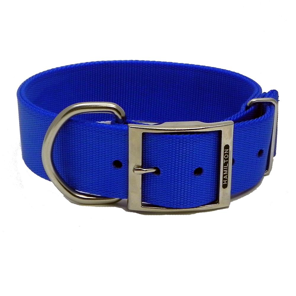 Hamilton Nylon Blue Dog Collar 1-3/4  x 28-inch