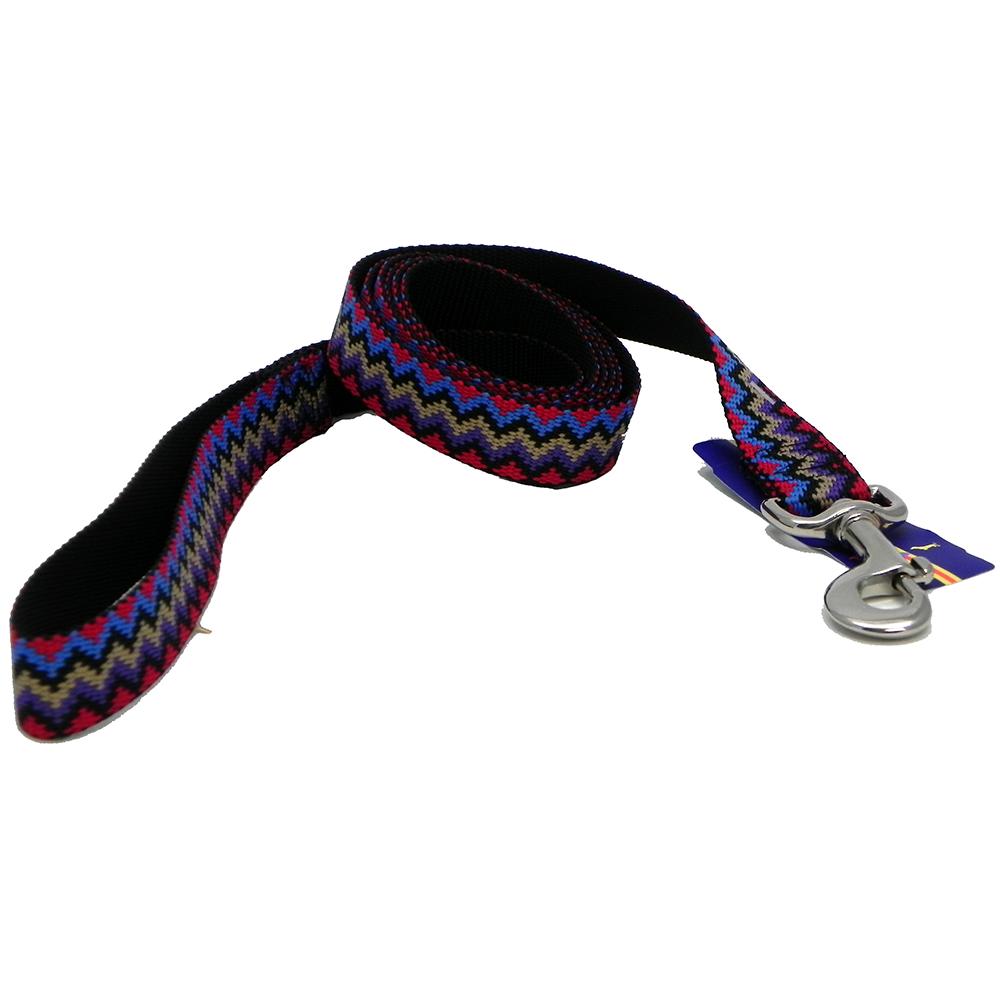 Hamilton Nylon Black Weave Dog Leash 1-inch x 4-ft