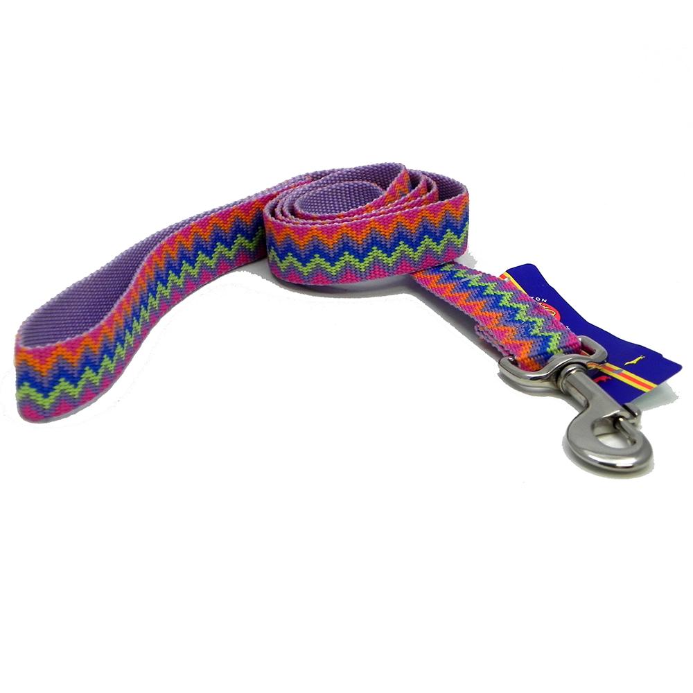 Hamilton Nylon Lavender Weave Dog Leash 1-inch x 6-ft