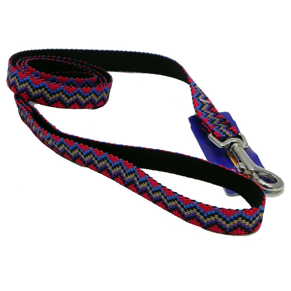 Hamilton Nylon Black Weave Dog Leash 5/8-inch x 6-ft