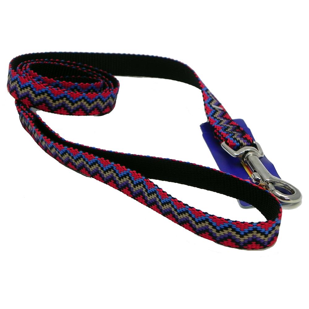 Hamilton Nylon Black Weave Dog Leash 5/8-inch x 4-ft