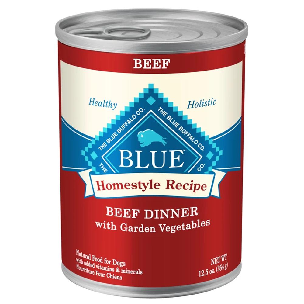 Blue Buffalo Homestyle Beef Dinner 13oz Canned Dog Food Case