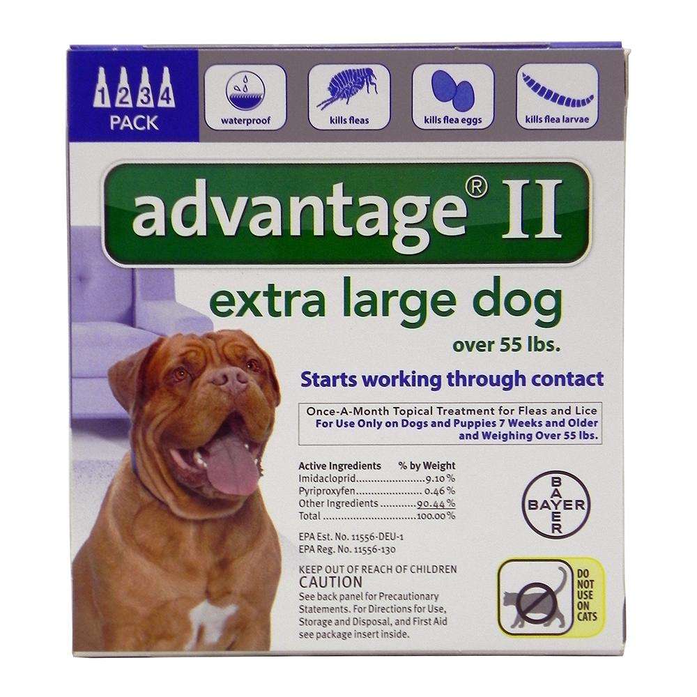 Bayer Advantage II Dog Over 55-Lb. 4 pack
