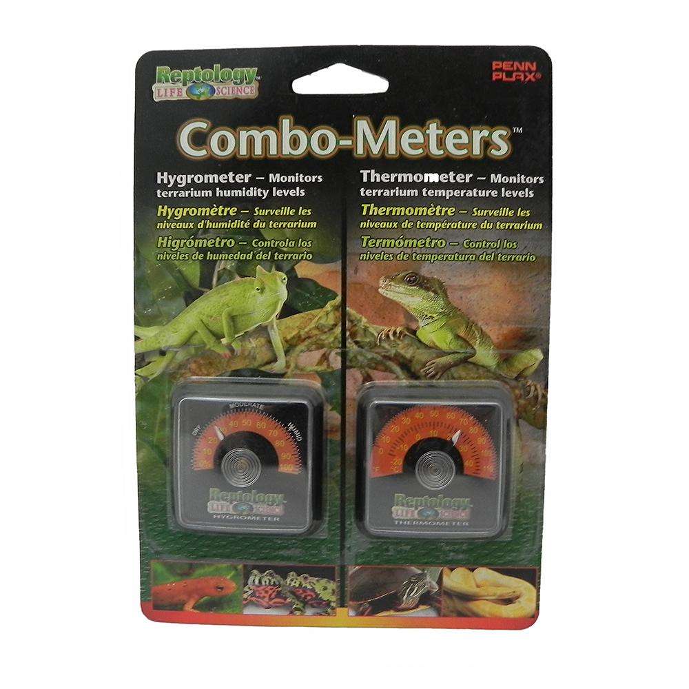 Reptology Analog Terrarium Thermometer and Hygrometer 2-pack