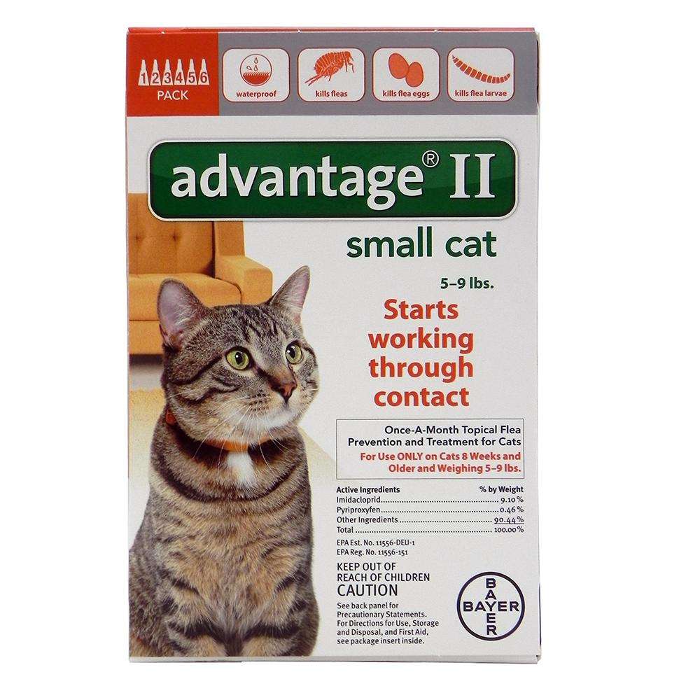 Bayer Advantage II Cat 5-9 pound 6-pack Flea Control