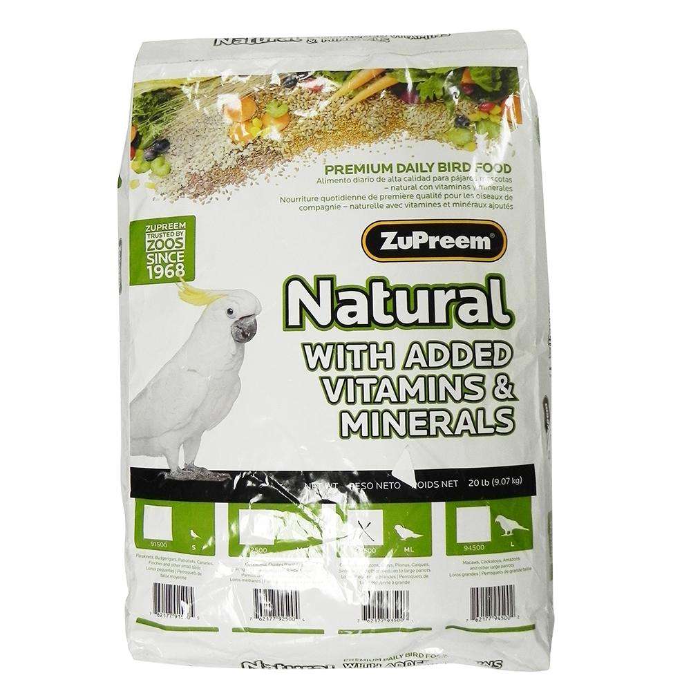 ZuPreem Natural Blend Conure Food 20 pound