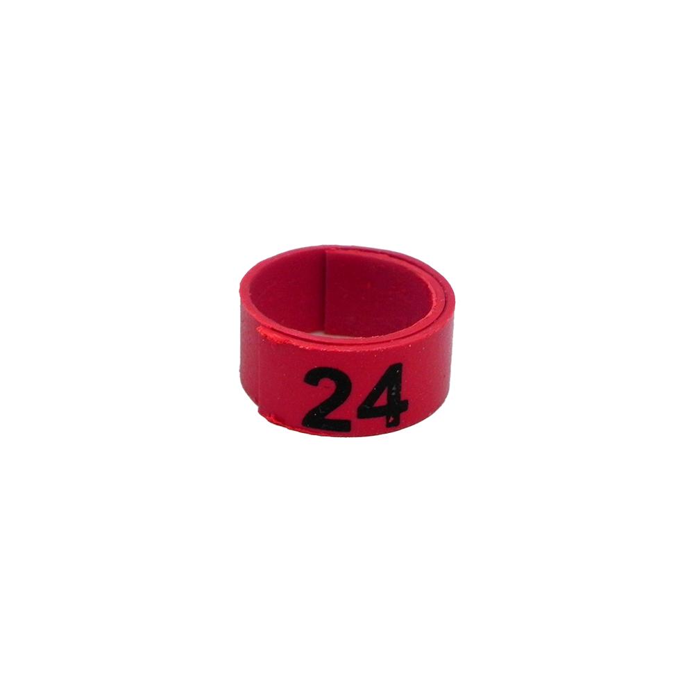 Poultry Numbered Leg Bandette Red Size 11 (single Band)