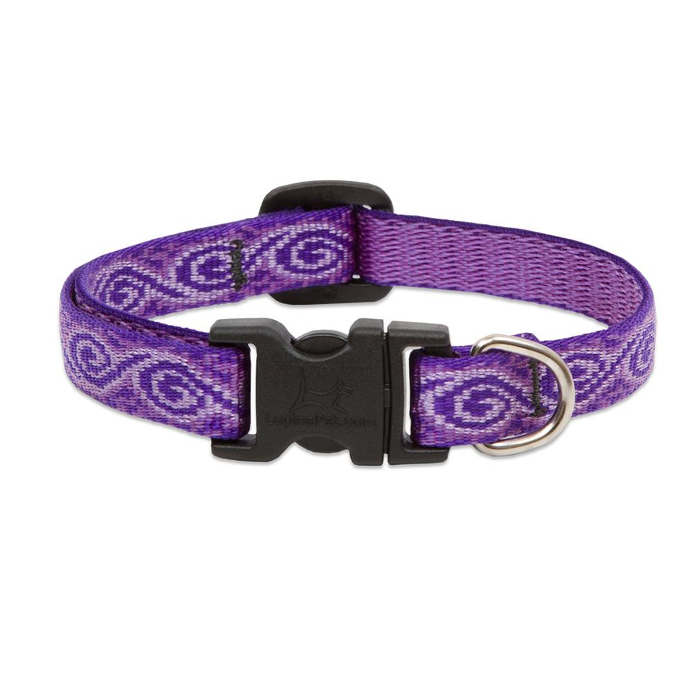 Lupine Nylon Dog Collar Adjustable Jelly Roll 9-14 inch