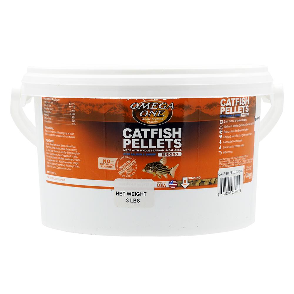 Omega One Sinking Catfish Pellets Fish Food 3-Lbs.