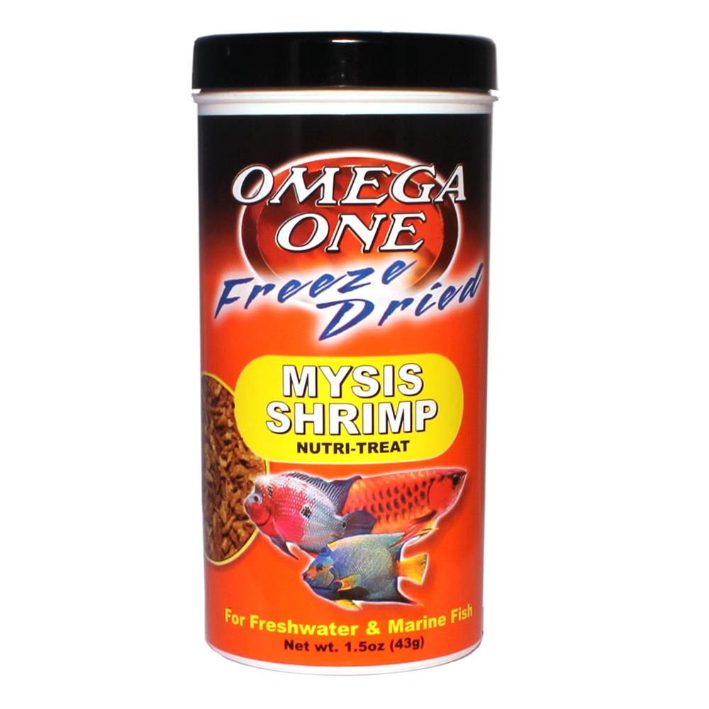 Omega One Freeze Dried Mysis Shrimp Fish Food 1.5-oz.