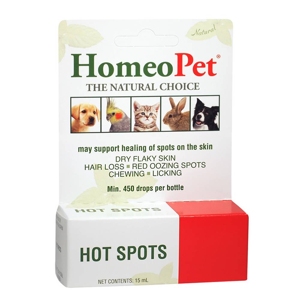 Homeopet Hot Spots Homeopathic Pet Remedy 15ML