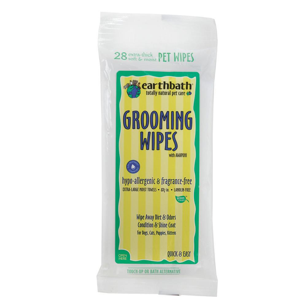 Earthbath Pet Travel Wipes Hypo-Allergenic 28pk