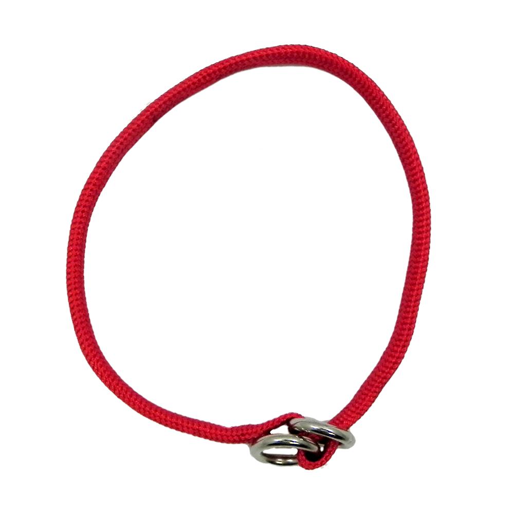 Nylon Dog Choke Red Collar 22in