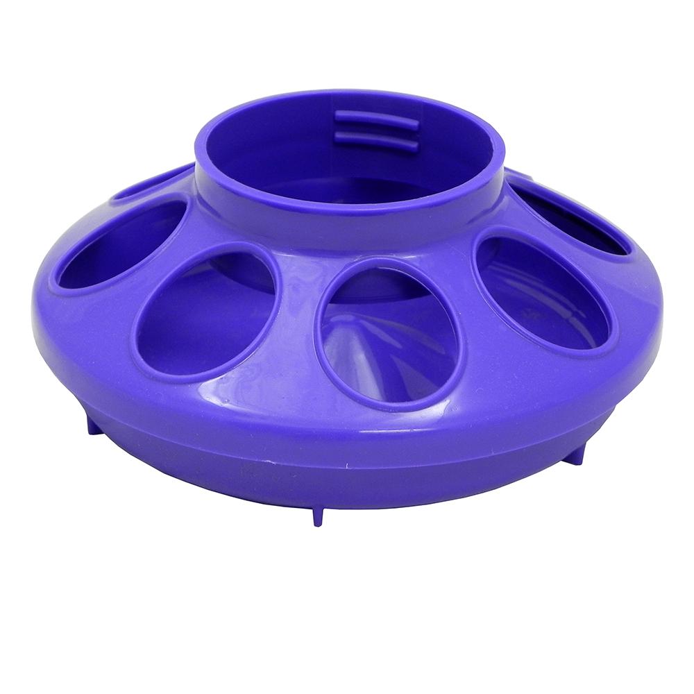 Plastic Mason Jar Baby Chick Feeder Base Purple