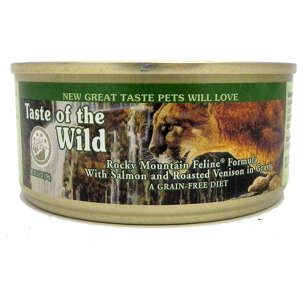 Rocky Mountain Venison and Salmon Cat Food 24-5.5oz. Cans