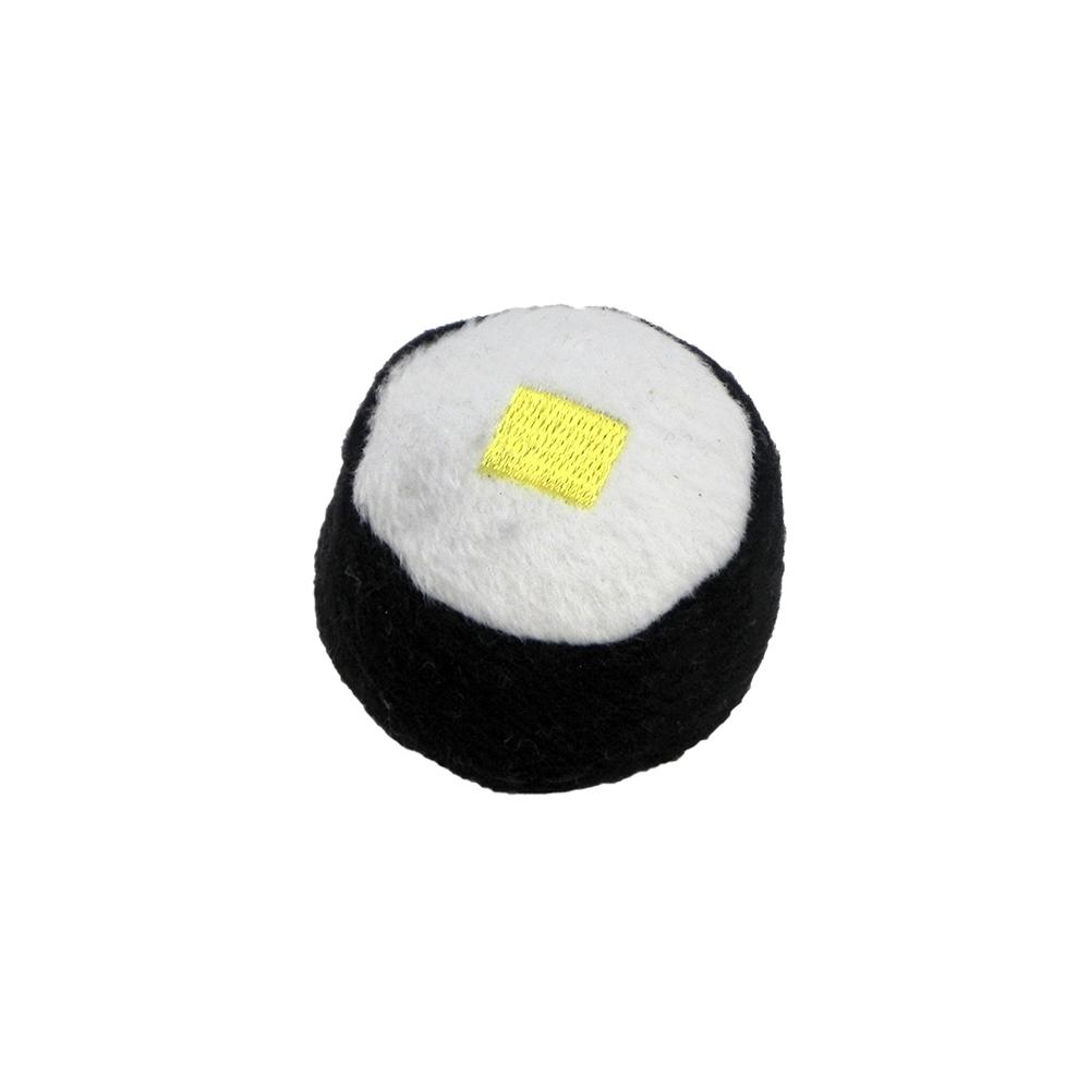 Sushi Egg Roll Yellow Catnip Cat Toy