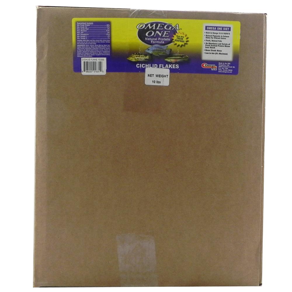 Omega One African Cichlid Flakes Fish Food 10-Lb.