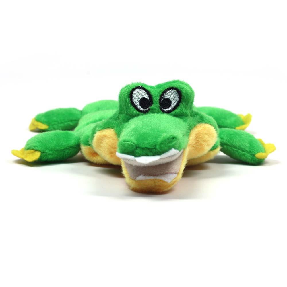 Kyjen Plush Puppies Mini Squeaker Gator Soft Dog Toy