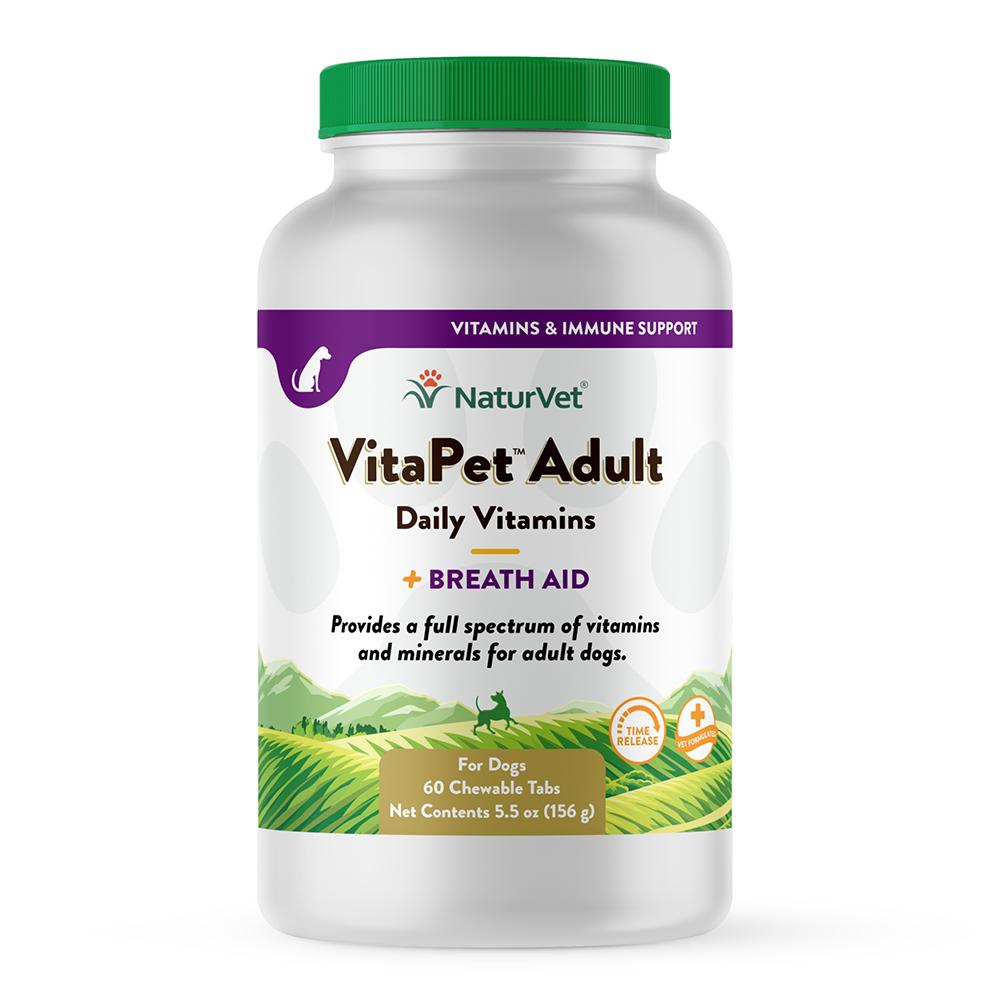 NaturVet VitaPet Adult Dog Time Release Multi-Vitamin 60ct.