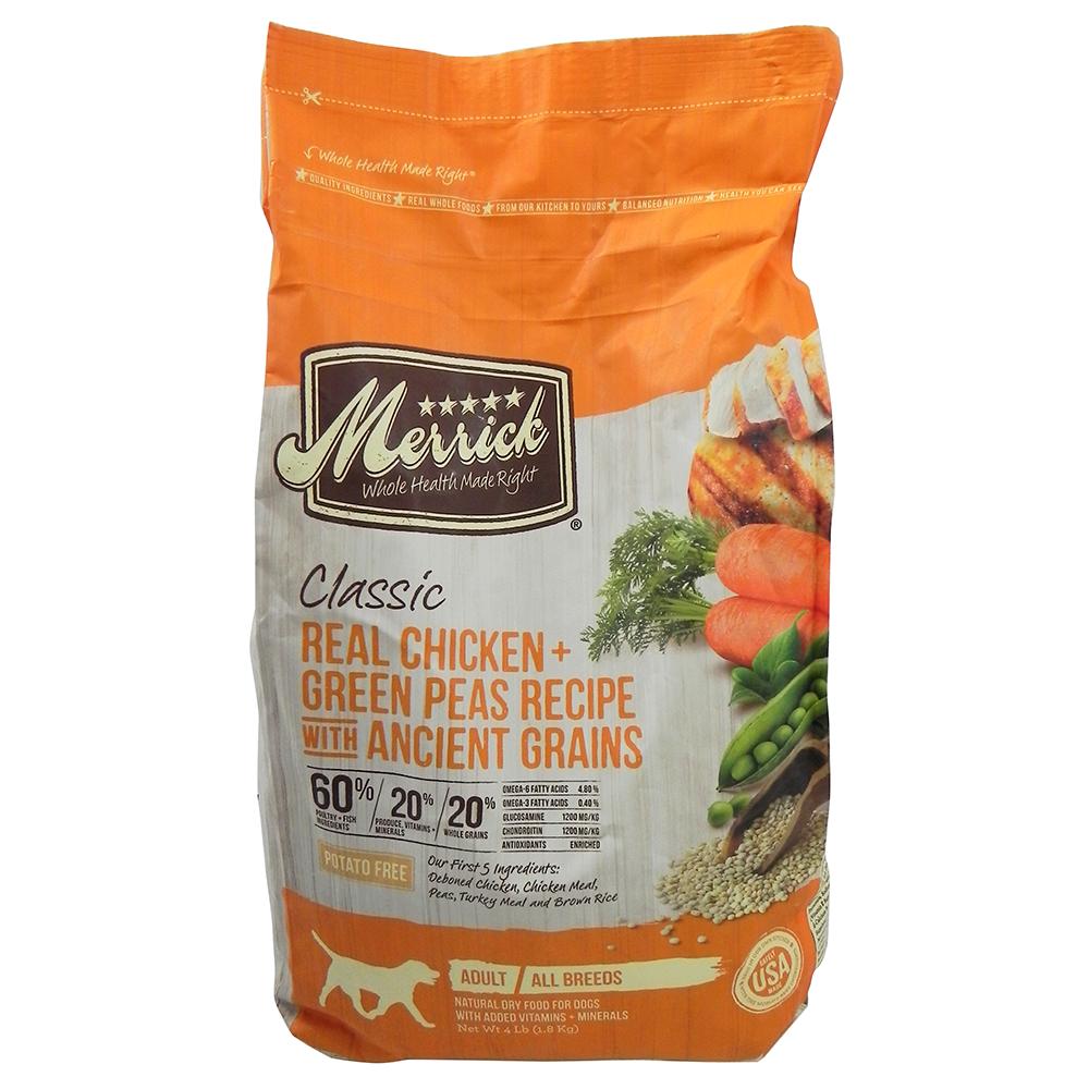 Merrick Classic Chicken Rice Dry Dog Food 4-Lb.