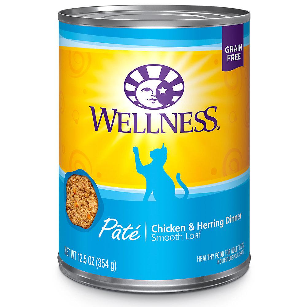 Wellness Chicken And Herring Canned Cat Food 13 oz Case