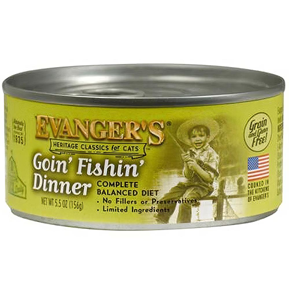 Evanger's Going Fishin Canned Cat Food 5.5-oz.