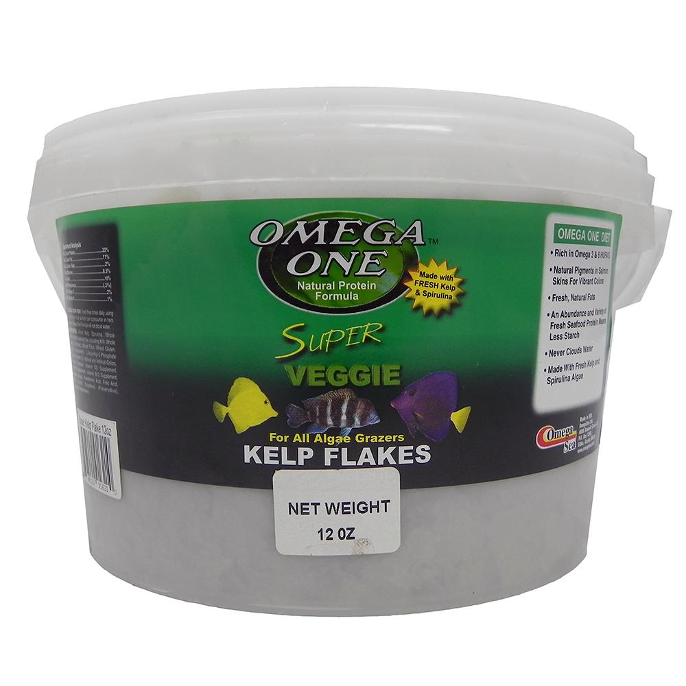 Omega One Super Kelp Flakes Fish Food 12 ounce