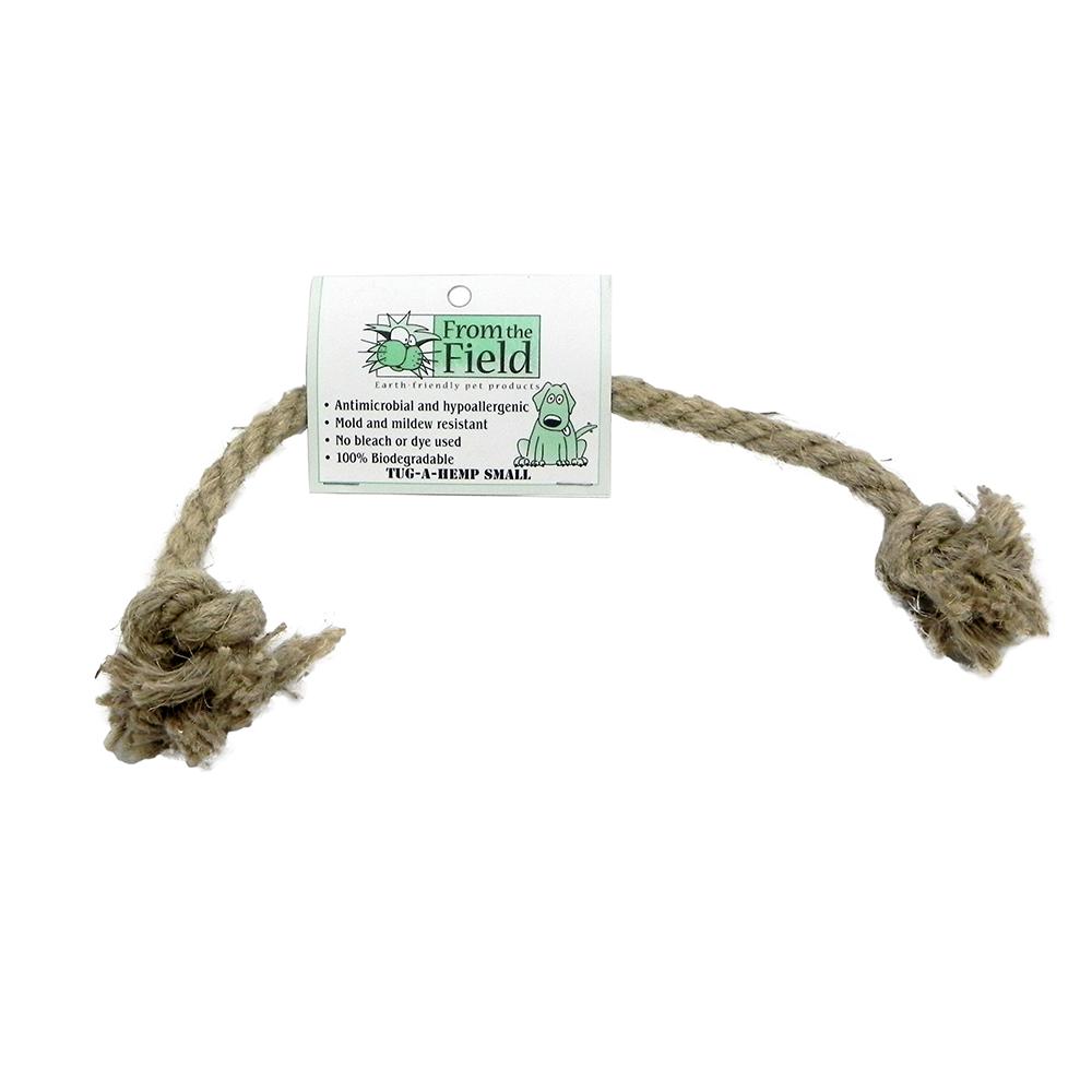 Tug-a-Hemp Small Natural Hemp Rope Bone Dog Toy