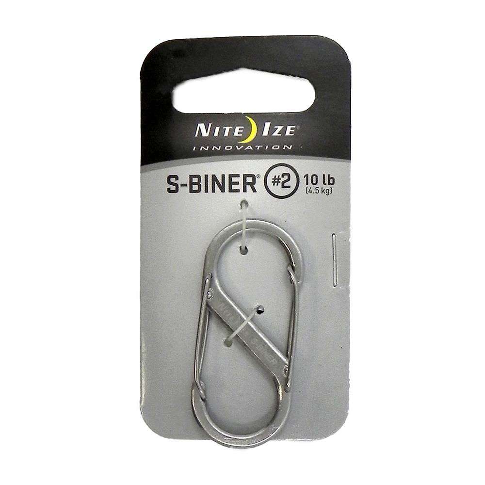 S-Biner #2 Stainless Steel Finish Carabiner 10Lb.