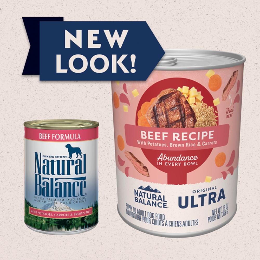Natural Balance Ultra Beef Canned Dog Food 13oz. each